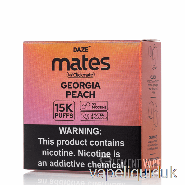 7 Daze Mate Pods Georgia Peach Vape Liquid